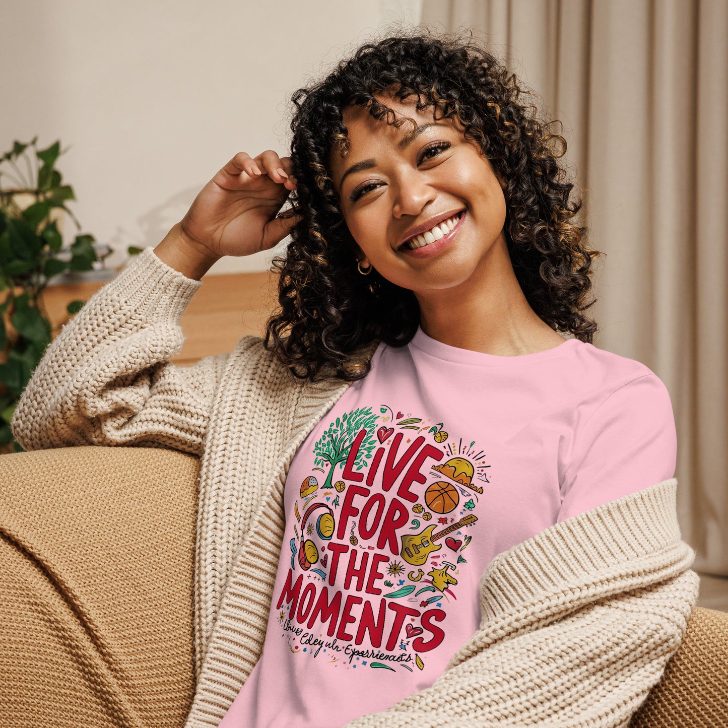 Live for the Moments Women's Relaxed T-Shirt - The Little Market Shop