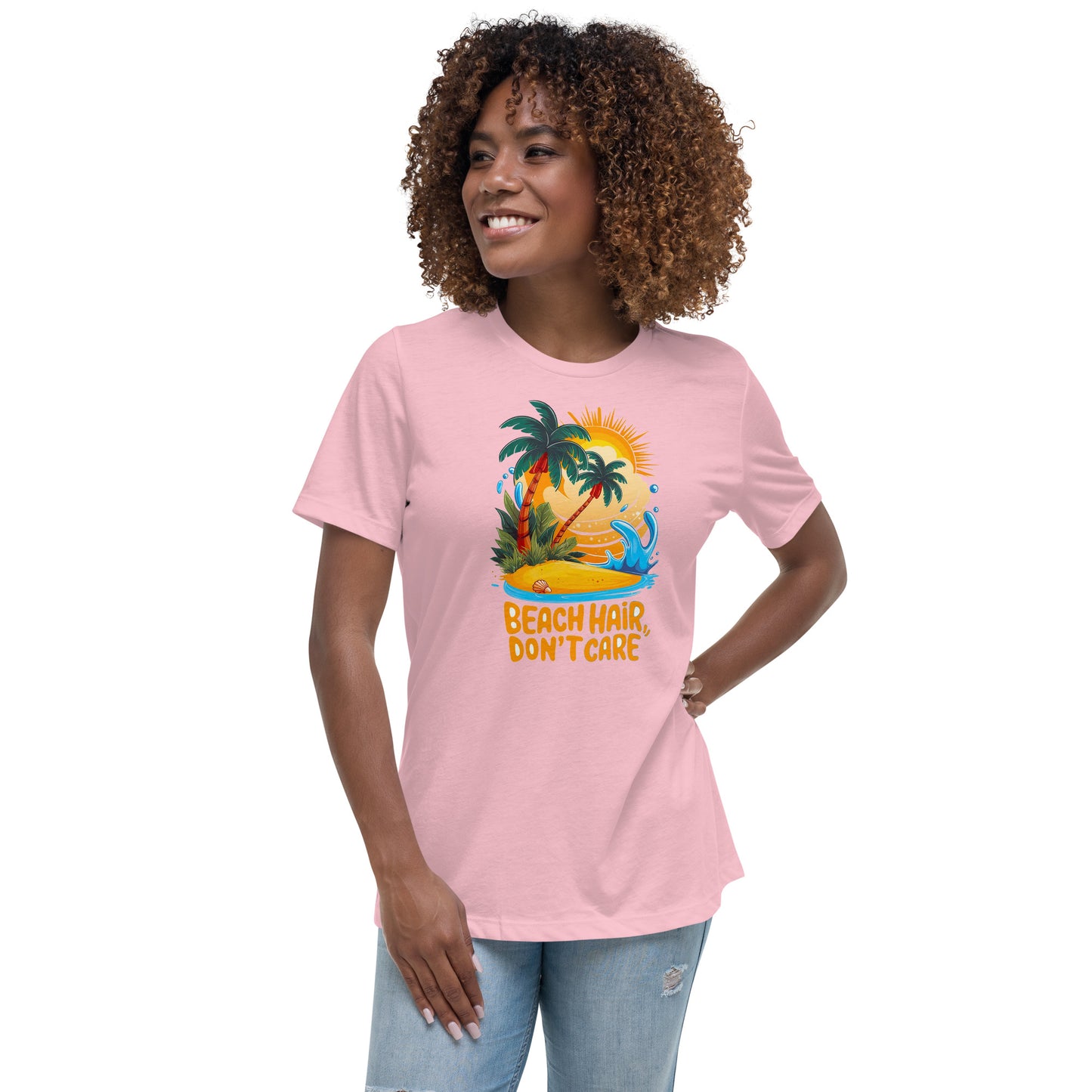 Beach hair Don't care - Women's Relaxed T-Shirt - The Little Market Shop