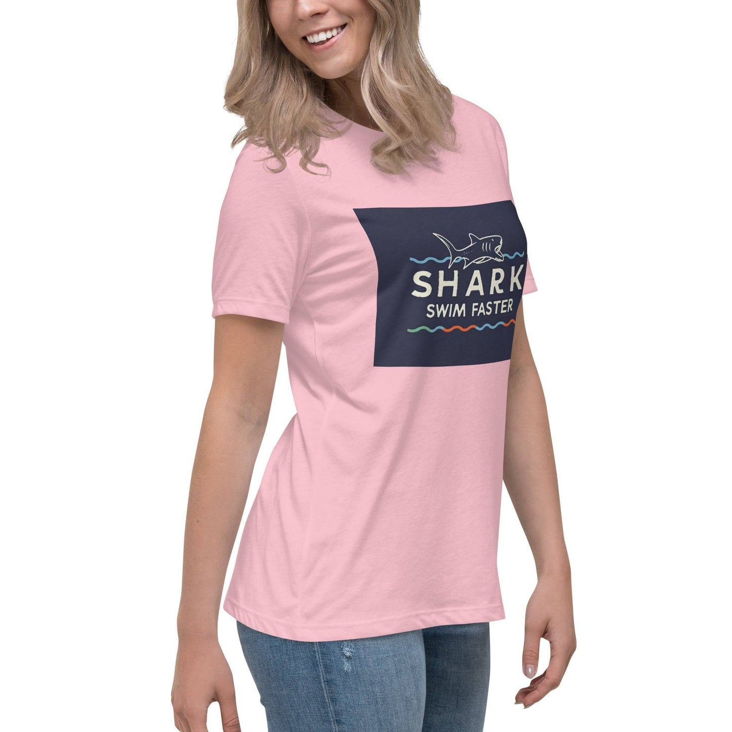 Keep Calm and Swim Faster' T Shirt Women's Relaxed T-Shirt - The Little Market Shop