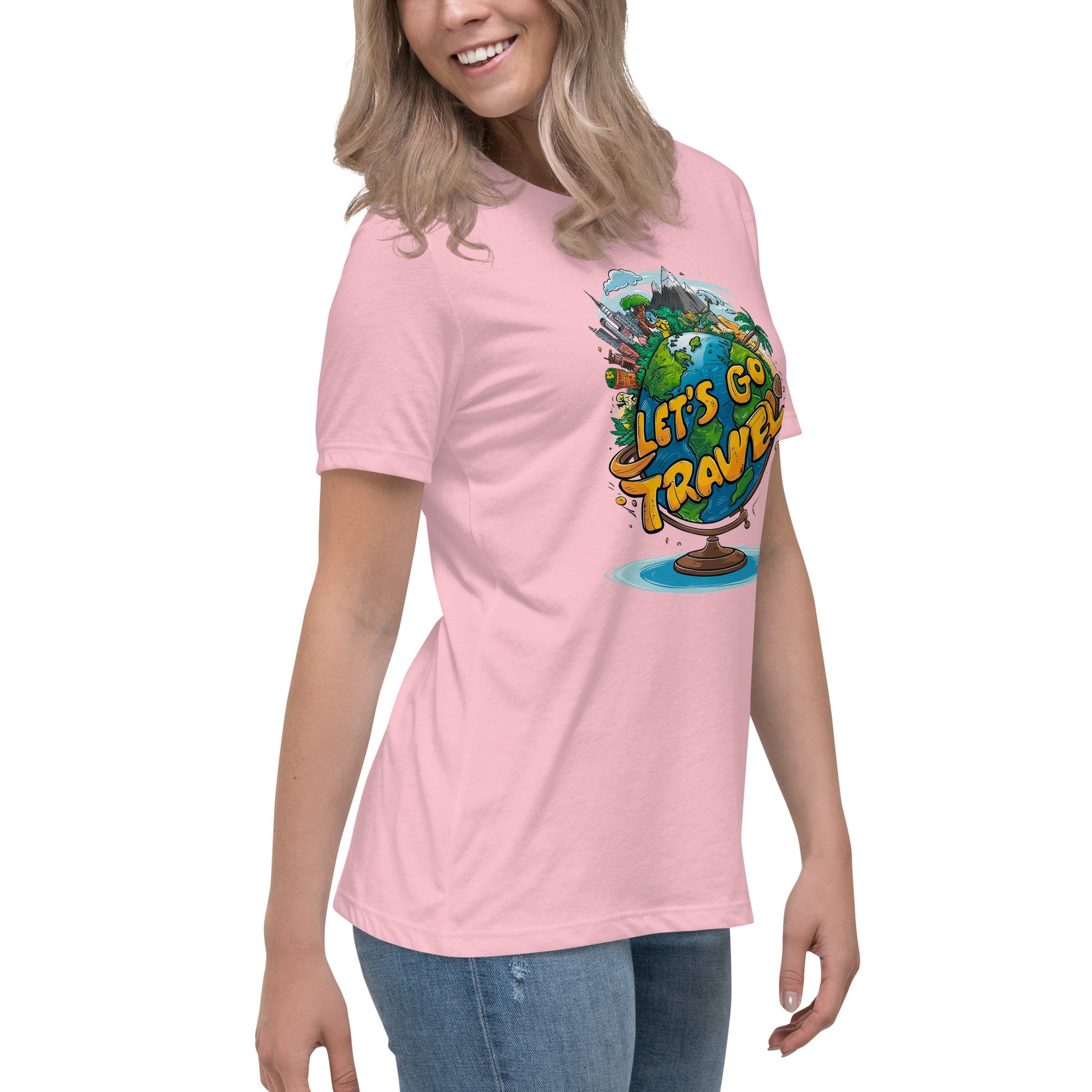 Lets go Travel - Women's Relaxed T-Shirt - The Little Market Shop
