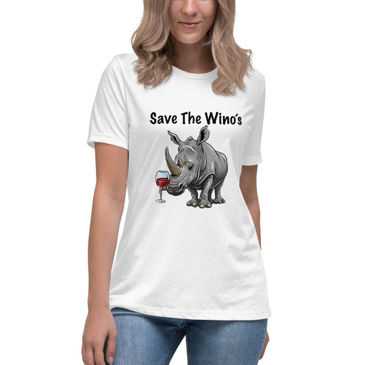Raise a Glass with our 'Save the Wino's' Funny Women's T-shirt - The Little Market Shop