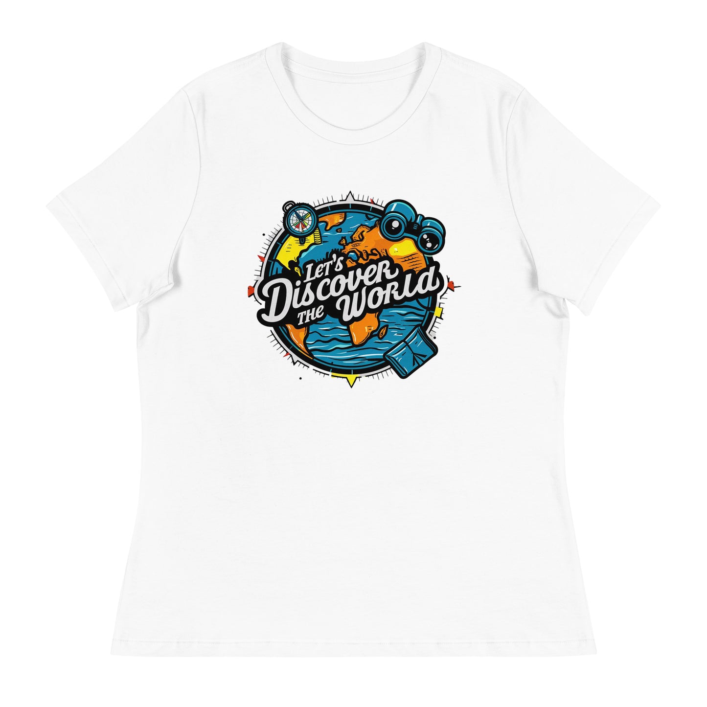 Lets discover the world Women's Relaxed T-Shirt - The Little Market Shop