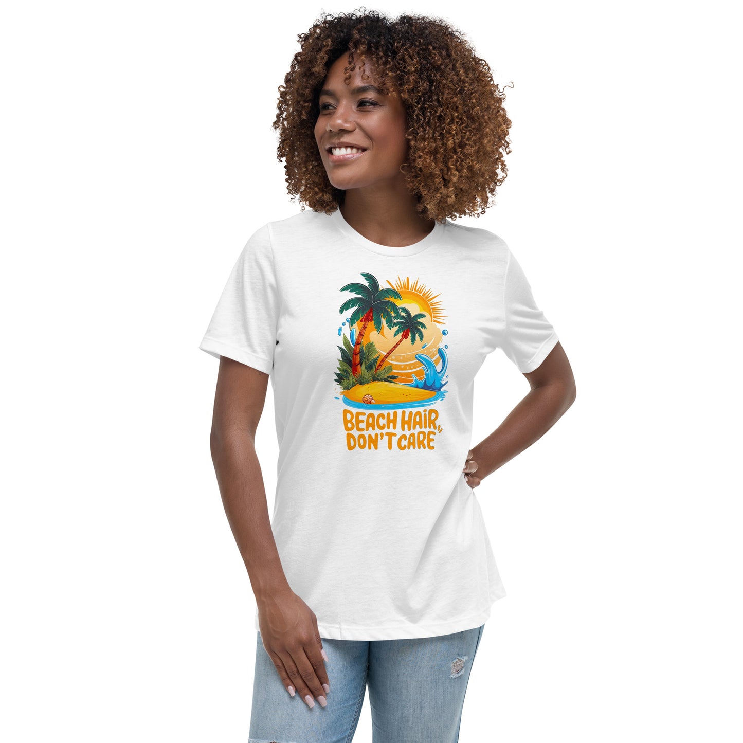 Beach hair Don't care - Women's Relaxed T-Shirt - The Little Market Shop