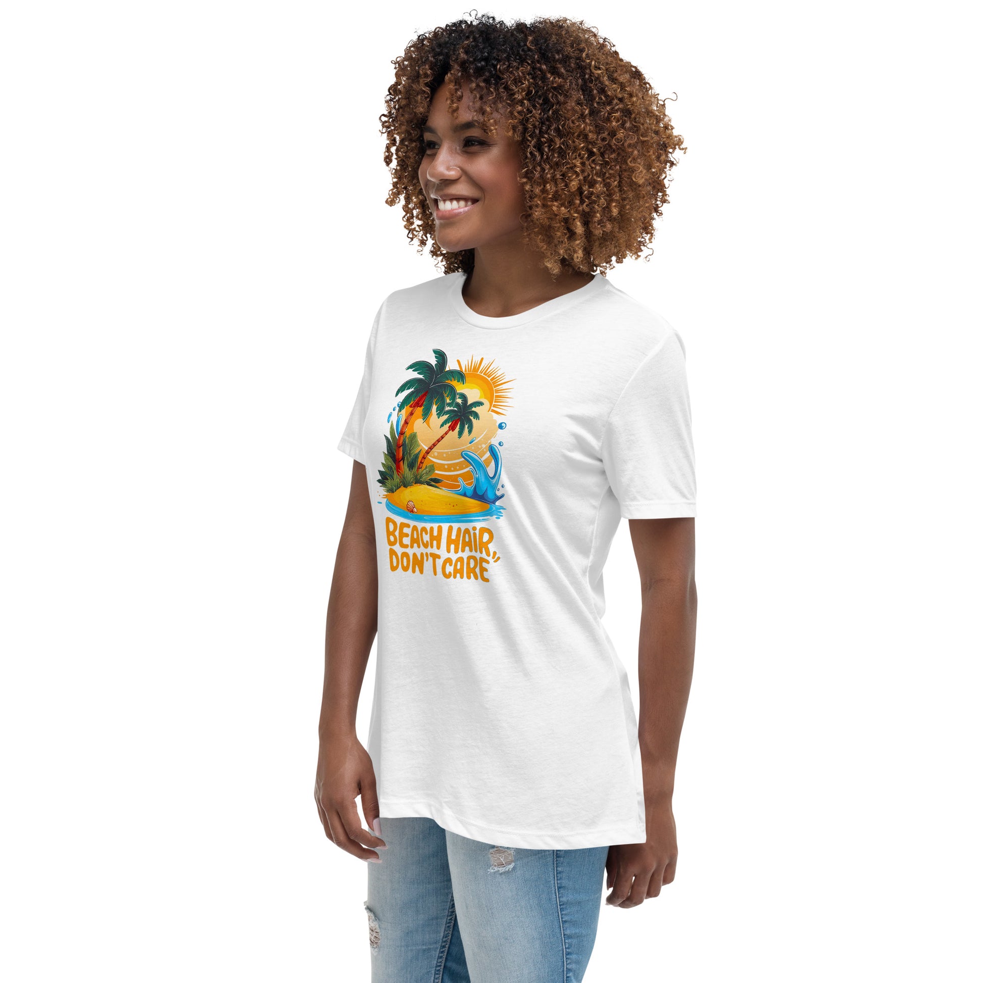 Beach hair Don't care - Women's Relaxed T-Shirt - The Little Market Shop
