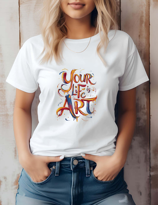 Your Life is Art - Women's Relaxed T-Shirt - The Little Market Shop