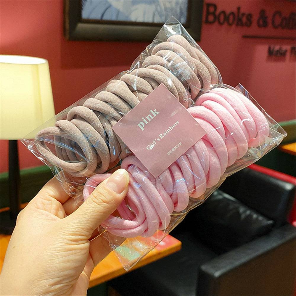 Premium Elastic Hair Bands: Versatile Stylish Hair Accessories 50Pcs FREE SHIPPING - The Little Market Shop