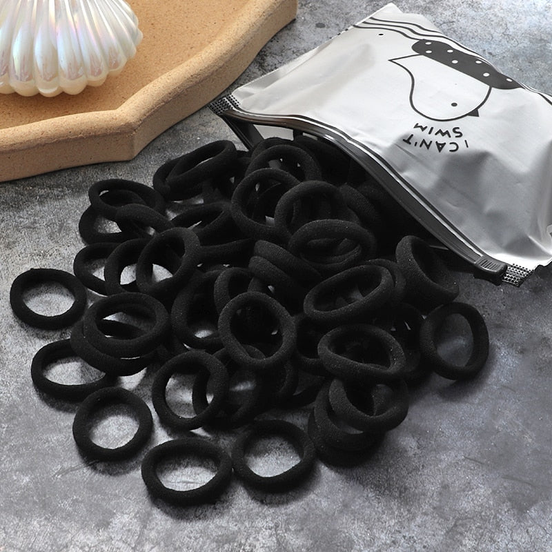 Premium Elastic Hair Bands: Versatile Stylish Hair Accessories 60 100pcs FREE SHIPPING - The Little Market Shop