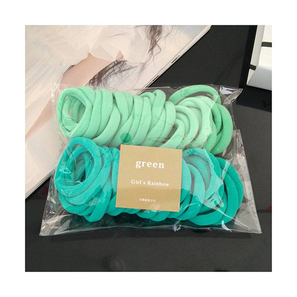 Premium Elastic Hair Bands: Versatile Stylish Hair Accessories 50Pcs FREE SHIPPING - The Little Market Shop