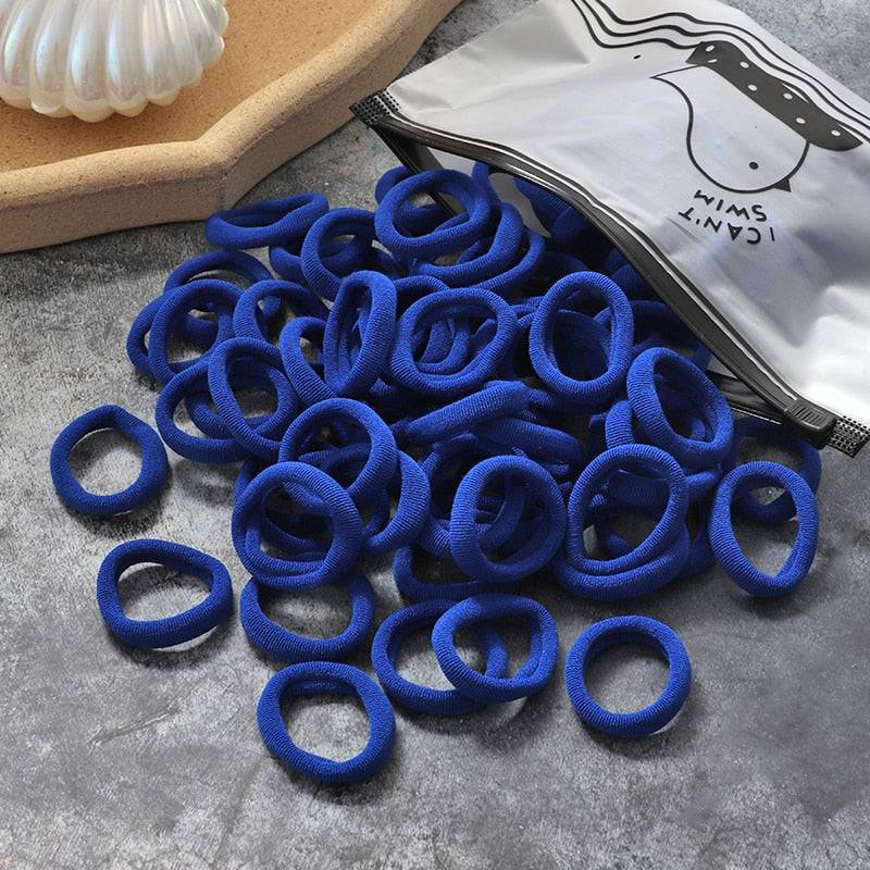Premium Elastic Hair Bands: Versatile Stylish Hair Accessories 60 100pcs FREE SHIPPING - The Little Market Shop