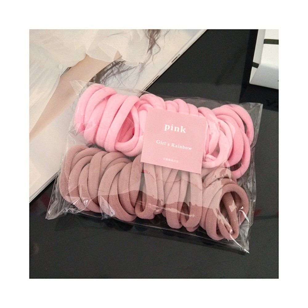 Premium Elastic Hair Bands: Versatile Stylish Hair Accessories 50Pcs FREE SHIPPING - The Little Market Shop