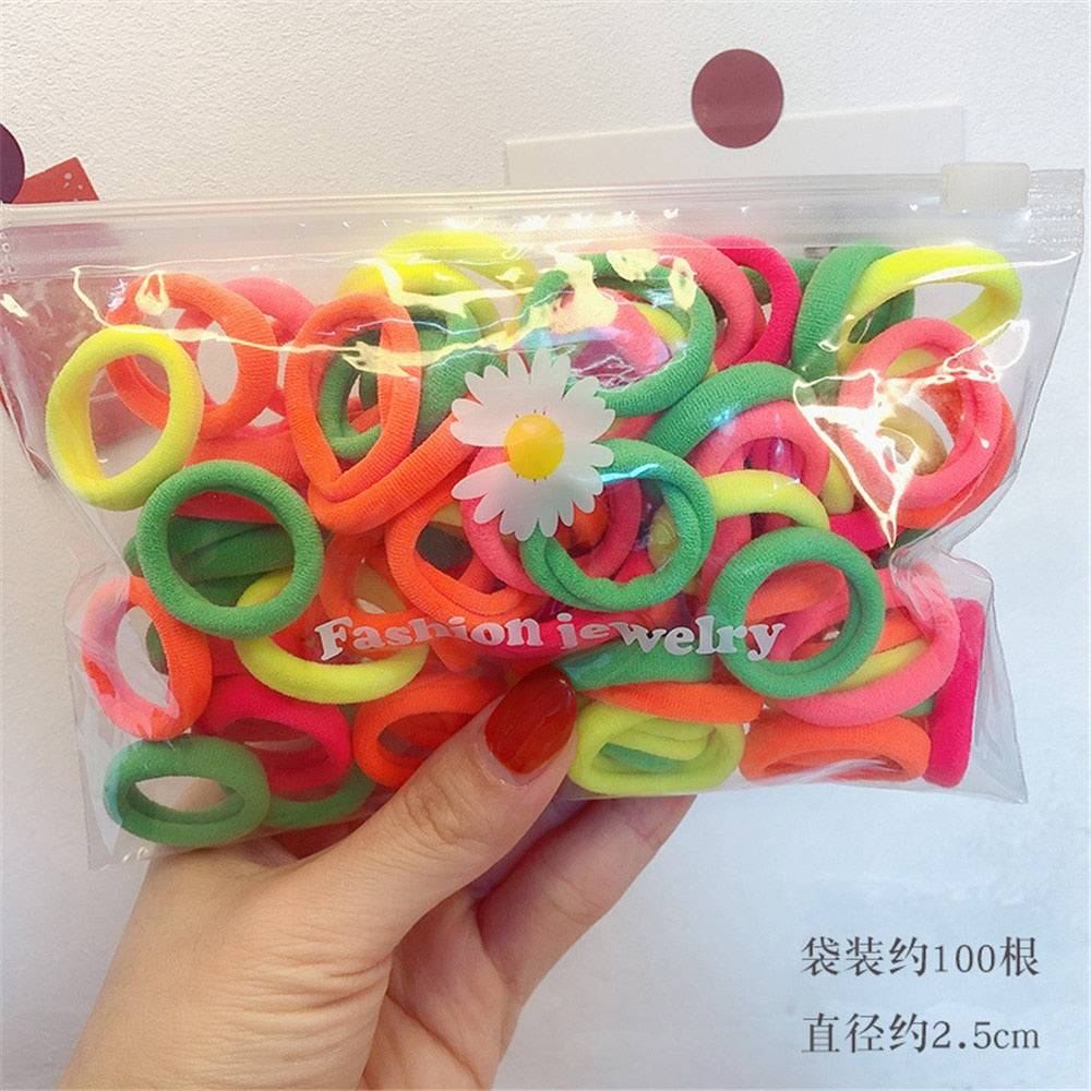 Premium Elastic Hair Bands: Versatile Stylish Hair Accessories 50Pcs FREE SHIPPING - The Little Market Shop