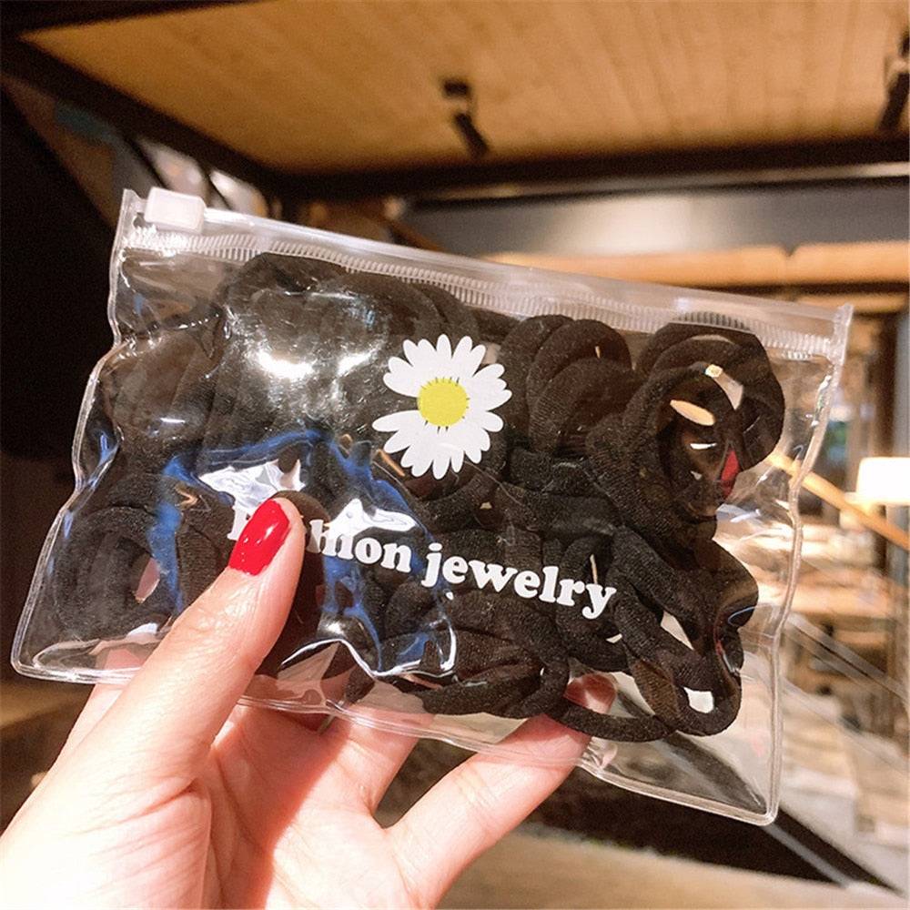 Premium Elastic Hair Bands: Versatile Stylish Hair Accessories 50Pcs FREE SHIPPING - The Little Market Shop