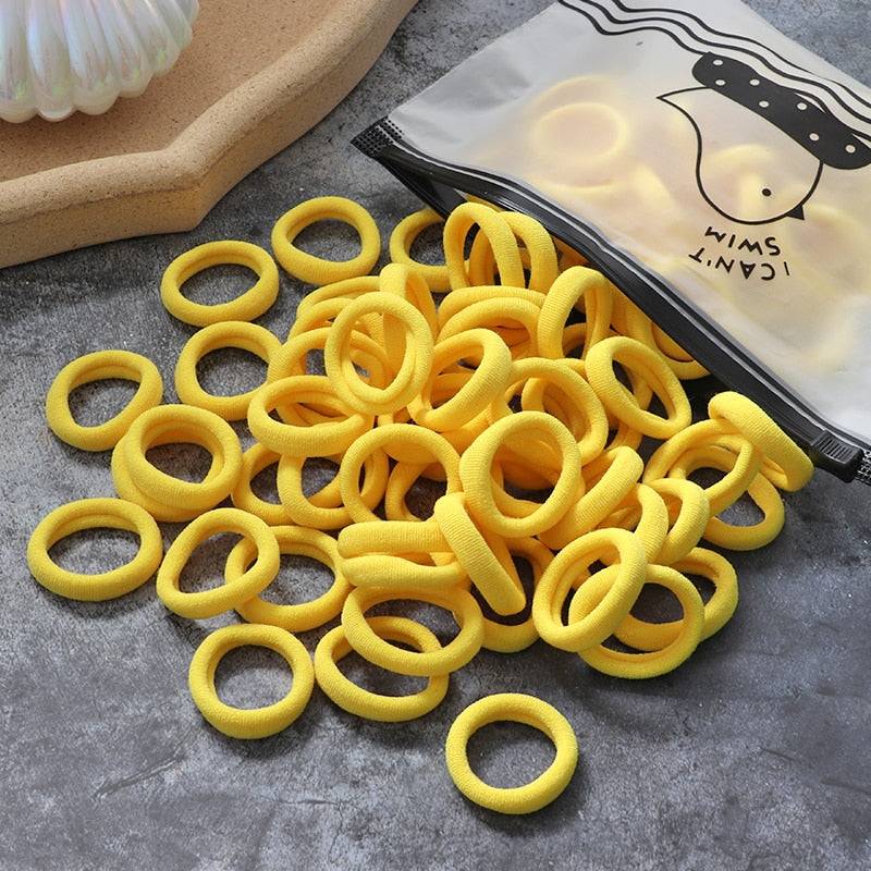 Premium Elastic Hair Bands: Versatile Stylish Hair Accessories 60 100pcs FREE SHIPPING - The Little Market Shop