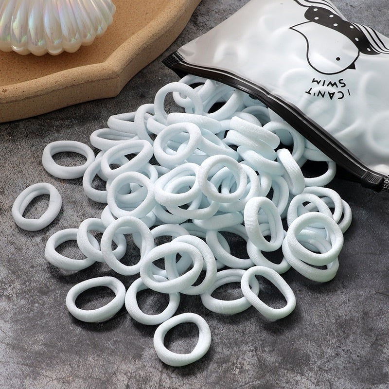 Premium Elastic Hair Bands: Versatile Stylish Hair Accessories 60 100pcs FREE SHIPPING - The Little Market Shop