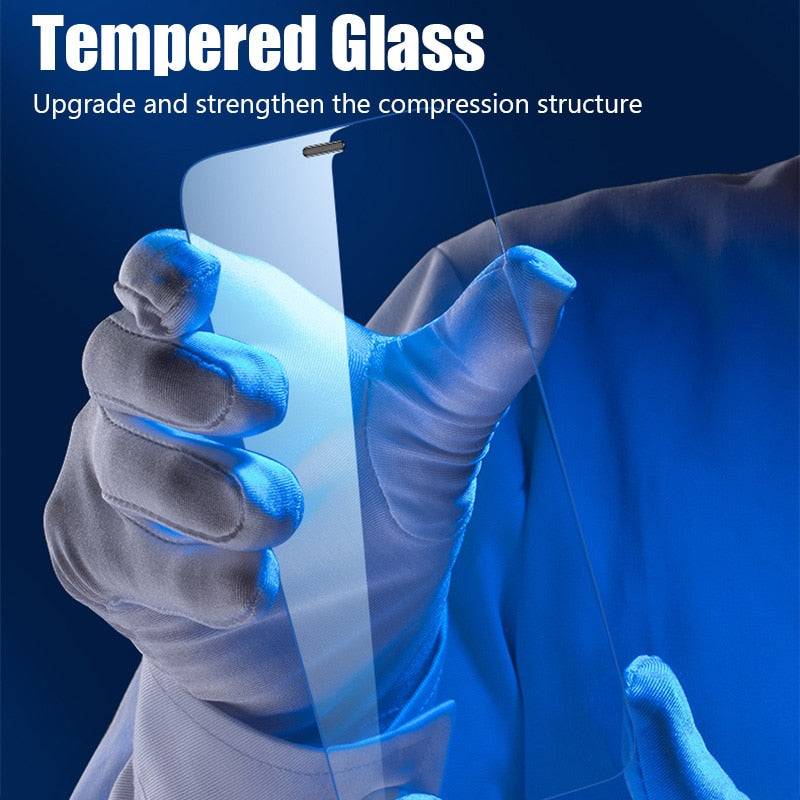 Protect Your iPhone with Crystal Clarity: Premium Tempered Glass Screen Protector 4PCS FREE SHIPPING - The Little Market Shop