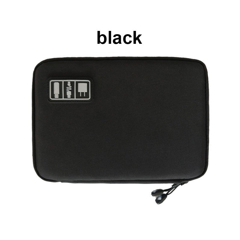 Digital Storage Bag USB Data Cable Organizer For Earphone Wire Bag Pen Power Bank Travel Kit Case Pouch Electronics Accessories - The Little Market Shop