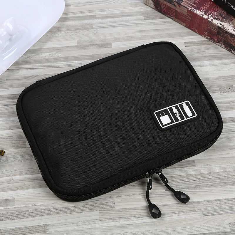 Digital Storage Bag USB Data Cable Organizer For Earphone Wire Bag Pen Power Bank Travel Kit Case Pouch Electronics Accessories - The Little Market Shop