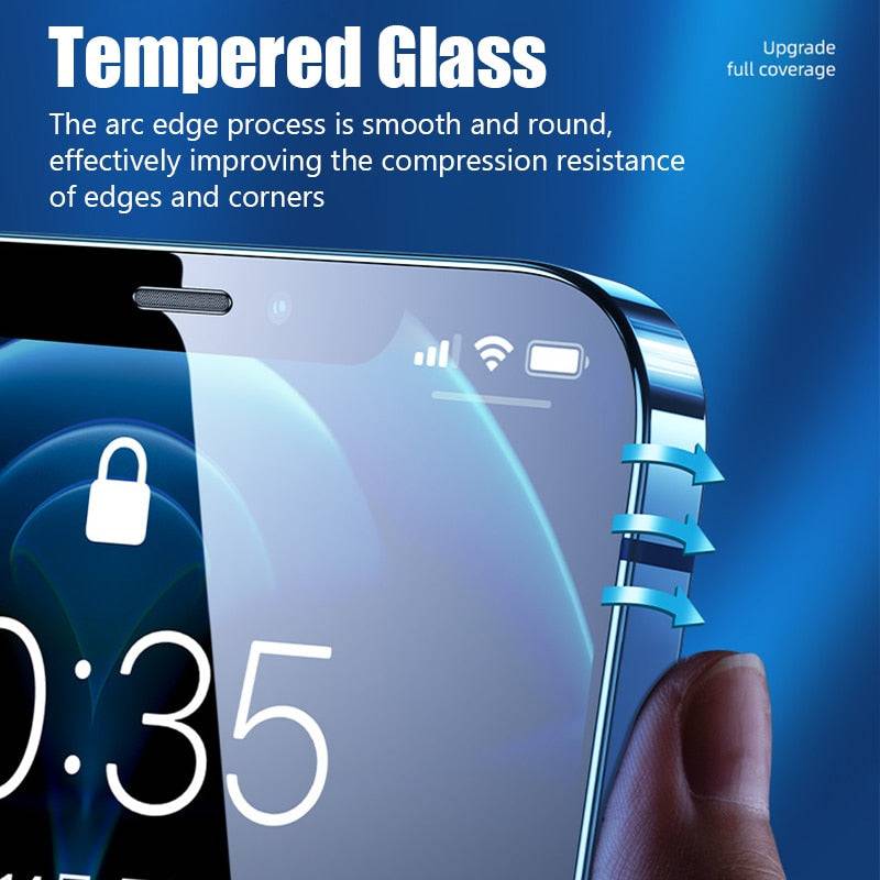 Protect Your iPhone with Crystal Clarity: Premium Tempered Glass Screen Protector 4PCS FREE SHIPPING - The Little Market Shop