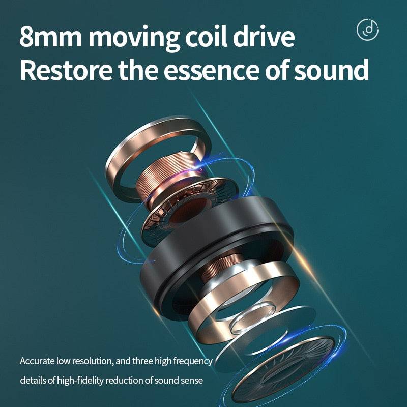 Wireless Bluetooth Earphones Noise Reduction Touch Control Music With Mic XT91 TWS - The Little Market Shop