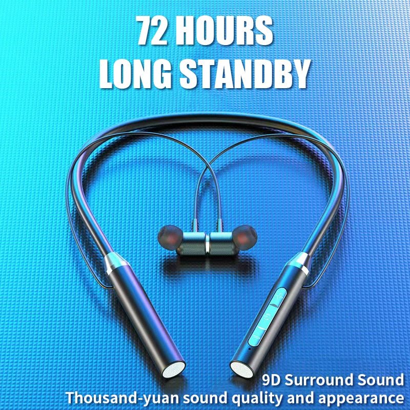 Wireless Bluetooth headset Neck type - The Little Market Shop