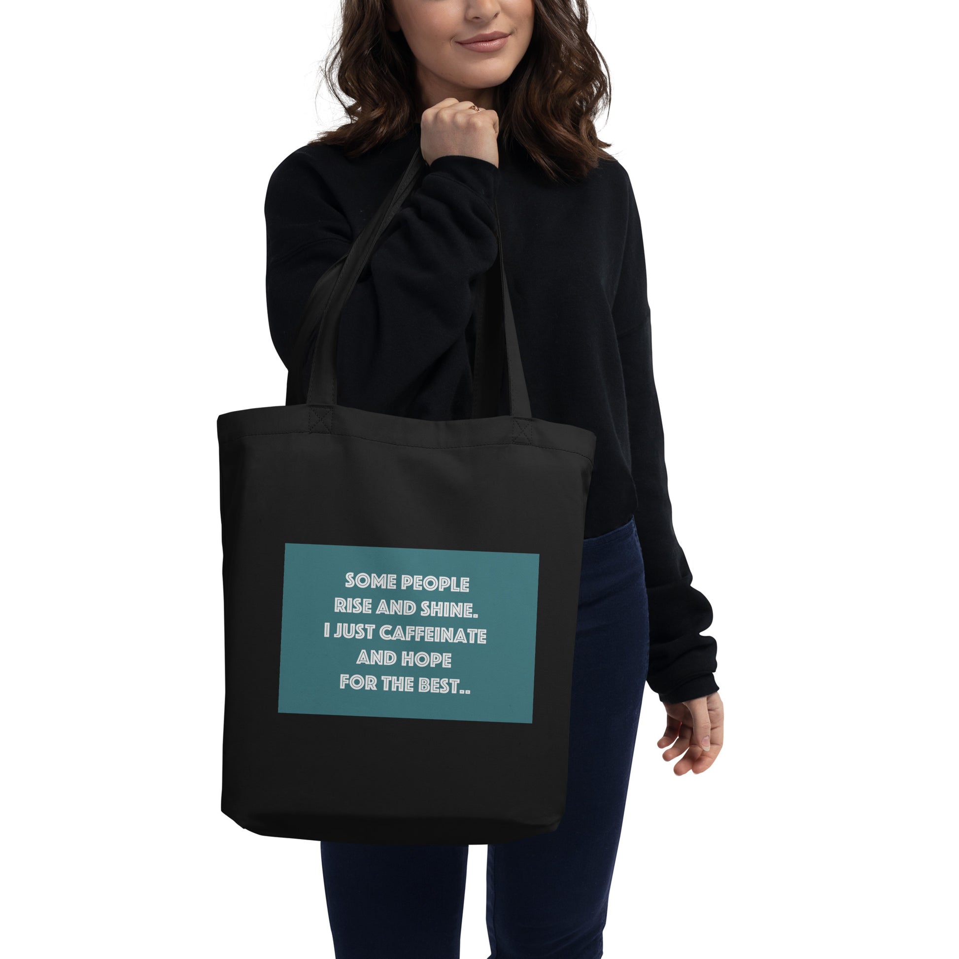 Coffee Inspired Eco Tote Bag Elevate Your Style with Caffeine Chic - The Little Market Shop