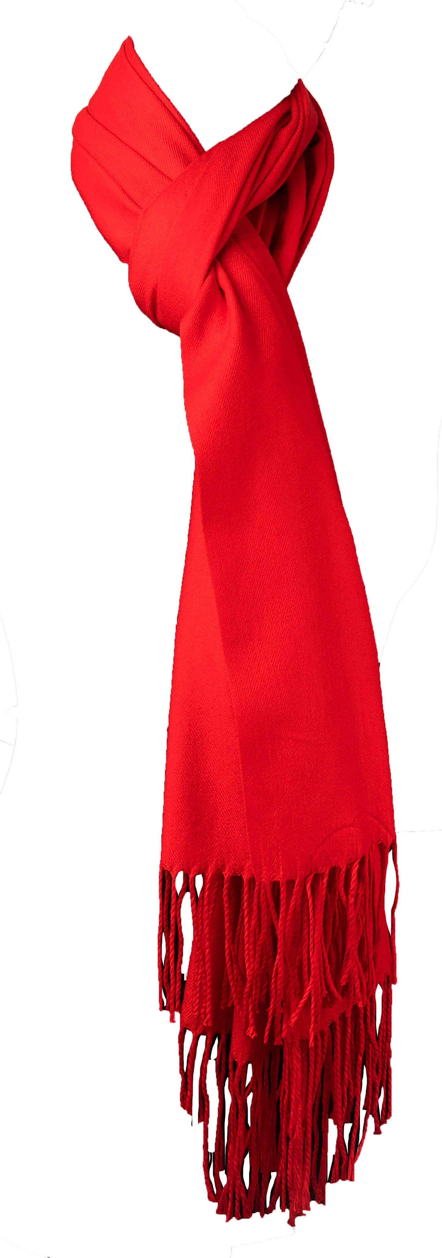 Red Cashmere Shaw Wrap in Elegance with our Luxurious, Warm, and Stylish scarf FREE SHIPPING - The Little Market Shop