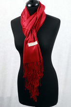 Load image into Gallery viewer, red cashmere shawl
