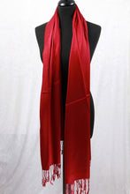 Load image into Gallery viewer, red cashmere scarf

