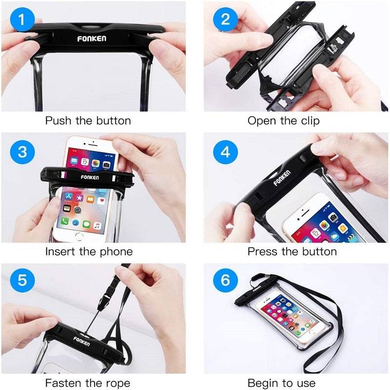 Waterproof iPhone Case: Keep Your Device Safe and Dry Anywhere, Anytime Samsung, Xiaomi FREE POSTAGE - The Little Market Shop