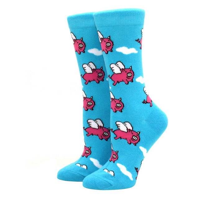 Women's Novelty Socks Fun and Fashionable Comfortable Ladies Socks with Personality FREE SHIPPING - The Little Market Shop