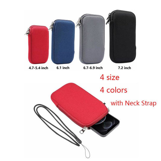 Waterproof Mobile Phone Bag Pouch for iPhone Samsung Huawei Xiaomi Shockproof Mobile Phone Case with Shoulder StrapUniversal 4.7-7.2 inch - The Little Market Shop