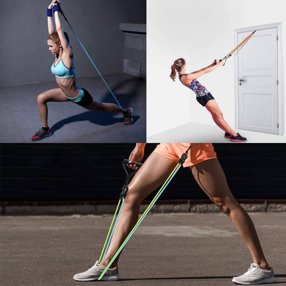 Resistance Bands with Handles - for Home Workouts and Strength Training - The Little Market Shop