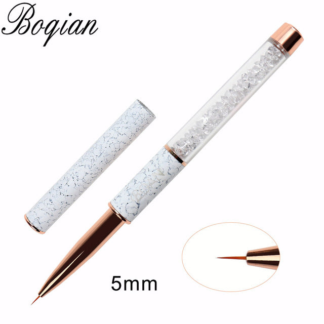 Marbled Nail Brushes For Manicure , Acrylic , Gel Extension Pen Nail Polish Painting Drawing Brush - The Little Market Shop
