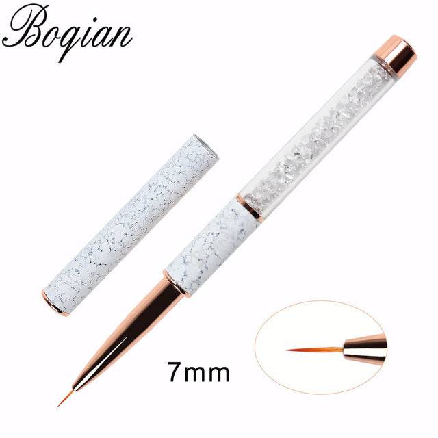 Marbled Nail Brushes For Manicure , Acrylic , Gel Extension Pen Nail Polish Painting Drawing Brush - The Little Market Shop