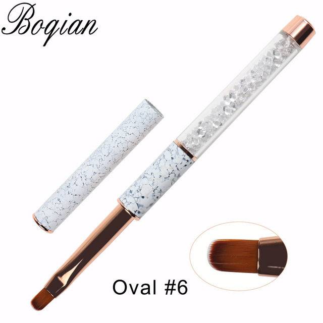 Marbled Nail Brushes For Manicure , Acrylic , Gel Extension Pen Nail Polish Painting Drawing Brush - The Little Market Shop