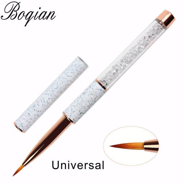 Marbled Nail Brushes For Manicure , Acrylic , Gel Extension Pen Nail Polish Painting Drawing Brush - The Little Market Shop