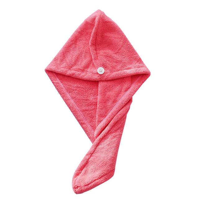 Women Microfibre Hair Towel - Fast Drying Microfibre Towel Cap Wrap - The Little Market Shop
