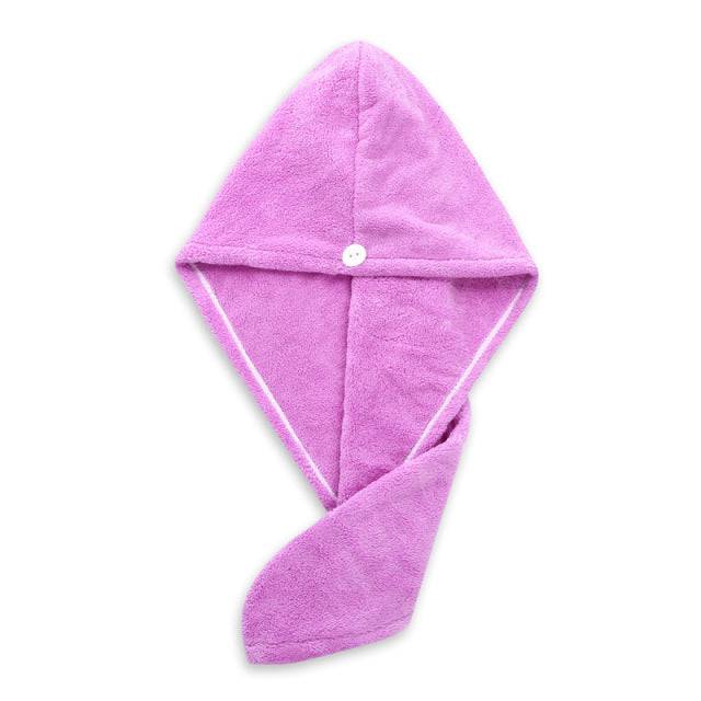 Women Microfibre Hair Towel - Fast Drying Microfibre Towel Cap Wrap - The Little Market Shop