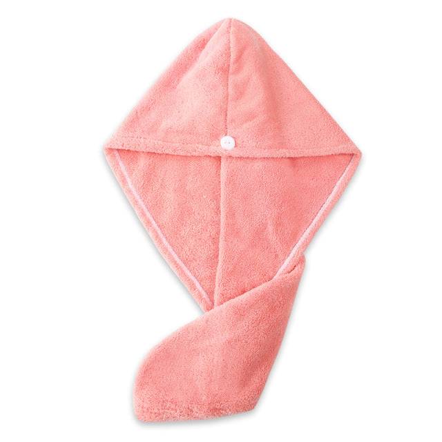 Women Microfibre Hair Towel - Fast Drying Microfibre Towel Cap Wrap - The Little Market Shop