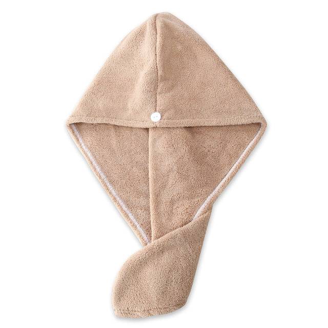 Women Microfibre Hair Towel - Fast Drying Microfibre Towel Cap Wrap - The Little Market Shop