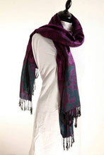 Load image into Gallery viewer, purple pashmina wrap
