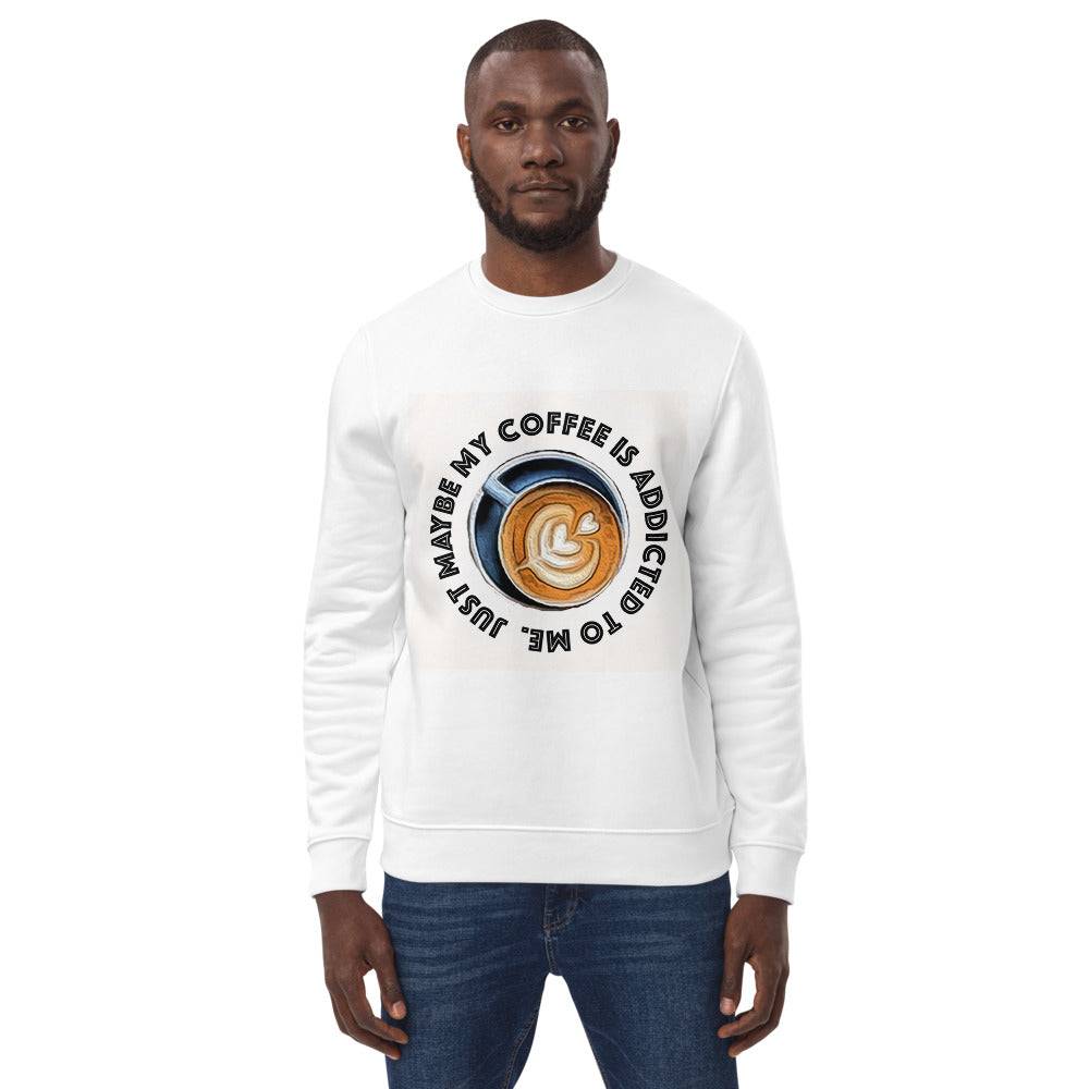 Coffee-Inspired Sweatshirt Elevate Your Style with Caffeine Chic Unisex eco sweatshirt - The Little Market Shop