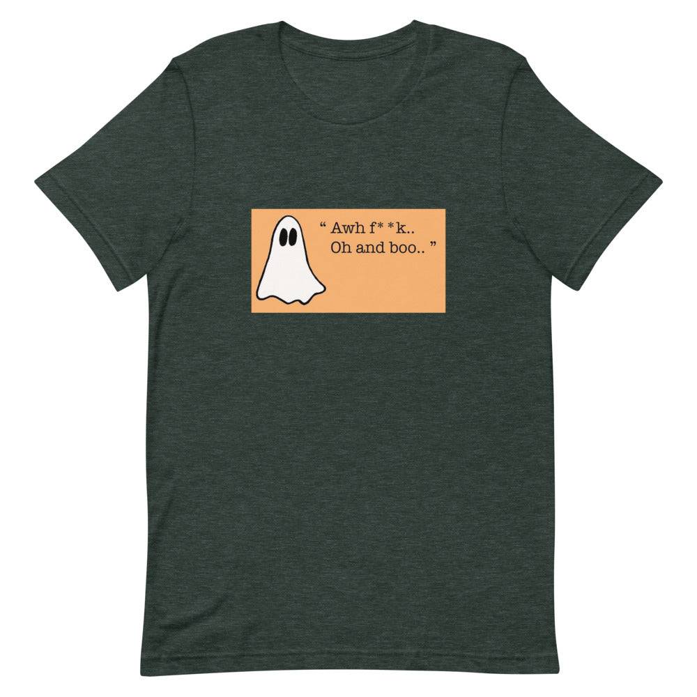 Our Ghost T-Shirt Design Scares Up a Good Laugh Short-sleeve unisex t-shirt - The Little Market Shop