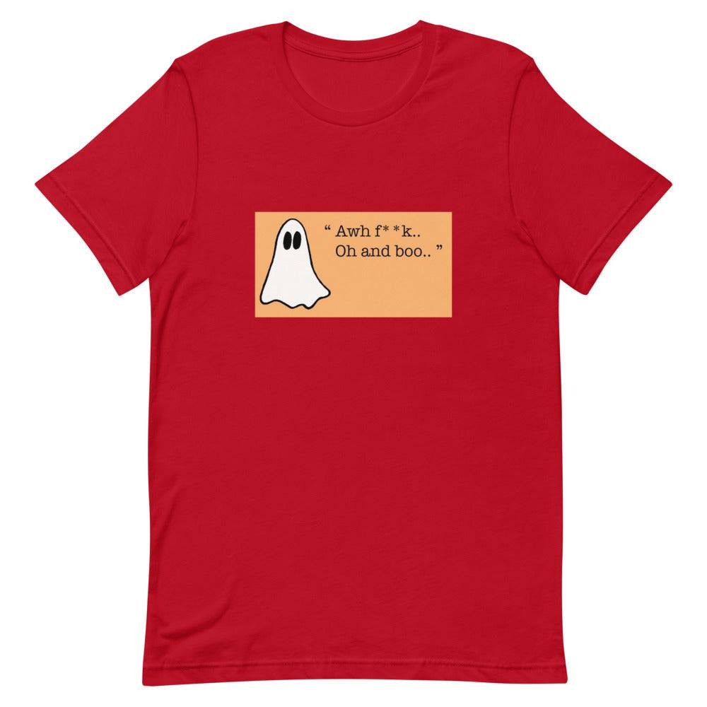 Our Ghost T-Shirt Design Scares Up a Good Laugh Short-sleeve unisex t-shirt - The Little Market Shop
