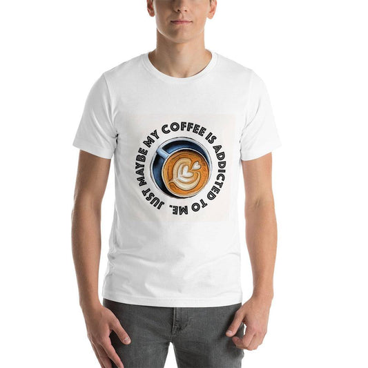 Coffee-Inspired Short-sleeve unisex t-shirt Elevate Your Style with Caffeine Chic - The Little Market Shop
