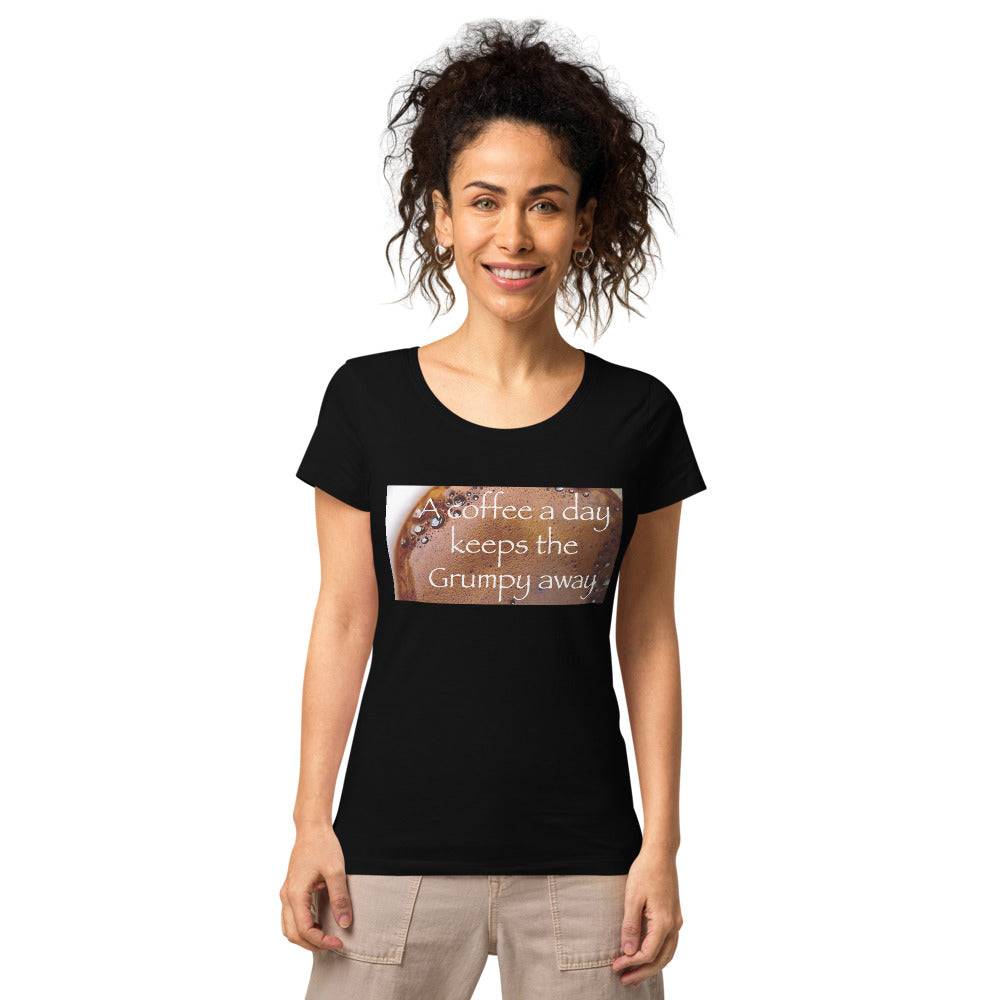 Coffee-Inspired Short-sleeve Women’s basic organic t-shirt unisex t-shirt Elevate Your Style with Caffeine Chic - The Little Market Shop